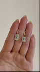 Aquamarine Aurora Earring 18k gold stackable design