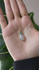 Opal, Emerald & Diamond Necklace 18k gold handmade fine jewelry