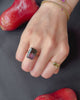 Watermelon Tourmaline & Black Diamond Supreme Protection Ring