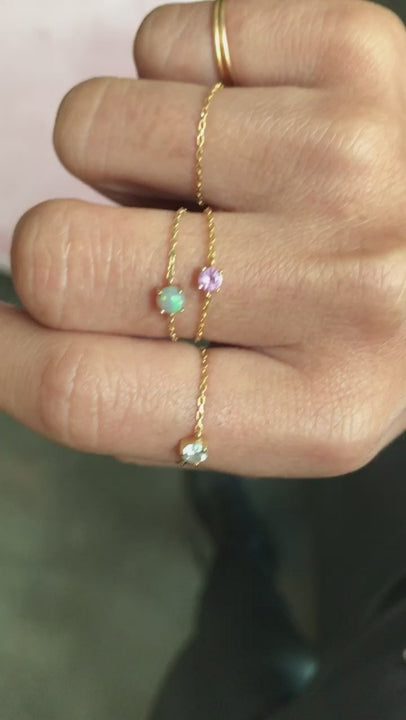 Opal Dot Chain Ring