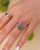 Pastel Watermelon Tourmaline Supreme Bar Ring