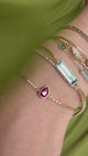 Ruby & Diamond Dewdrop Bangle