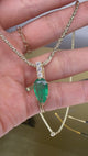 Emerald & Diamond Dewdrop Supreme Pendant Necklace