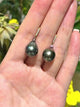 Tahitian Pearl & Sapphire Earrings