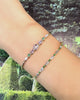 Lilac Spinel & Lagoon Tourmaline Compass Bangle