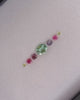 No.7 Tourmaline (1.1cts) Spinel (0.83cts) & Diamond (0.21ct) Compass Bangle