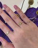 Vivid_Yellow_Chrysoberyl_Petite_Circle_Diamond_Ring_18K_Stackable_ring_on_model_video