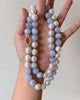 Pearl & Chalcedony Fisheye Diamond Closure Necklace