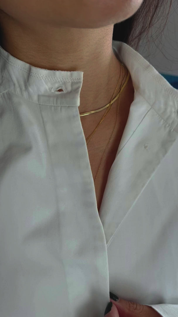 Herringbone Heart Necklace