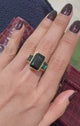Tourmaline Supreme Protection Ring 18k gold stackable ring 