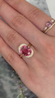 Pink Tourmaline Aurora Supreme Ring