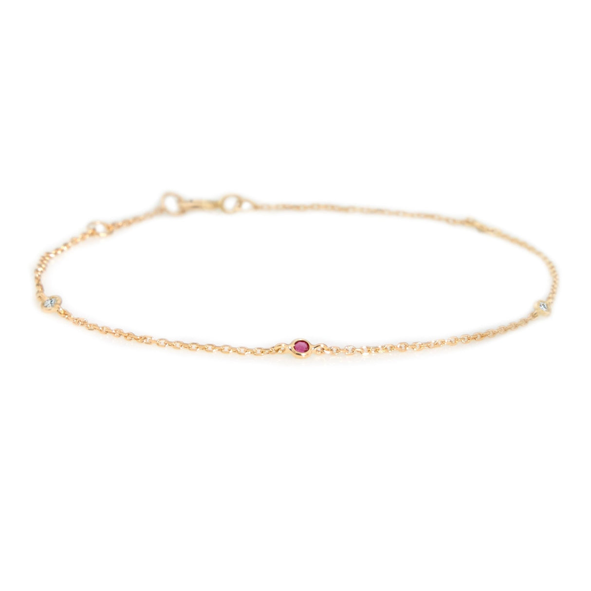 ruby_diamond_dot_bracelet_18K_Gold_Stackable_design