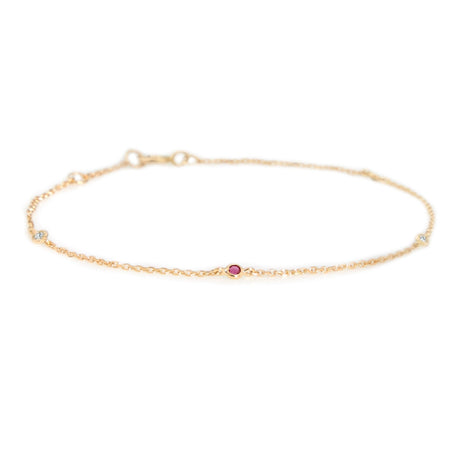 ruby_diamond_dot_bracelet_18K_Gold_Stackable_design