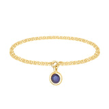 Gemstone Drop Chain Rings