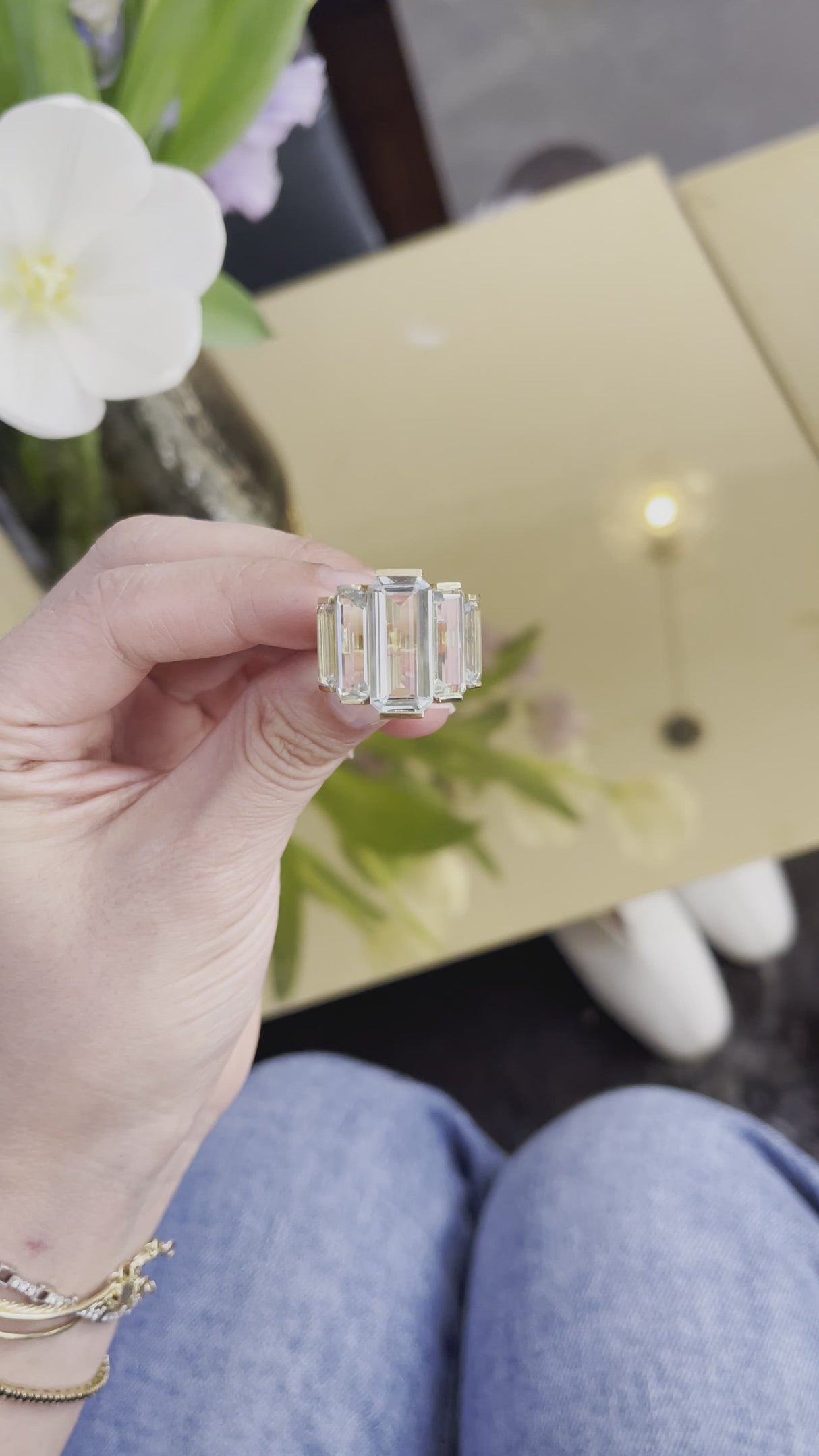 Aquamarine Rhythm Supreme Ring