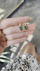 Emerald & Diamond Dewdrop Earrings